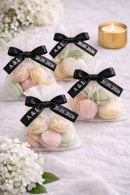 Lina - Ruban pour cadeaux d'invités (par lot) - Marque - place - Lot de 20 - Luxe Carterie Studio