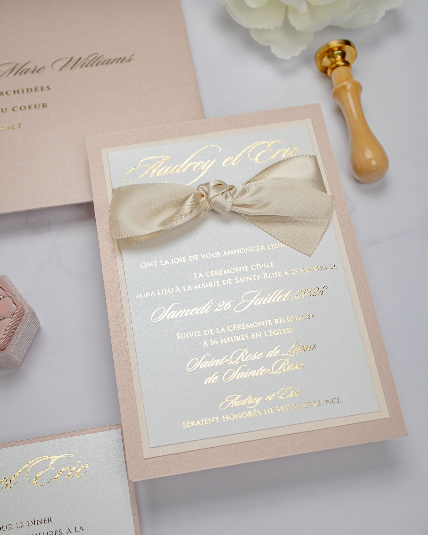 Lisa - Faire - part - Faire - part seul - Sans enveloppe - Luxe Carterie Studio