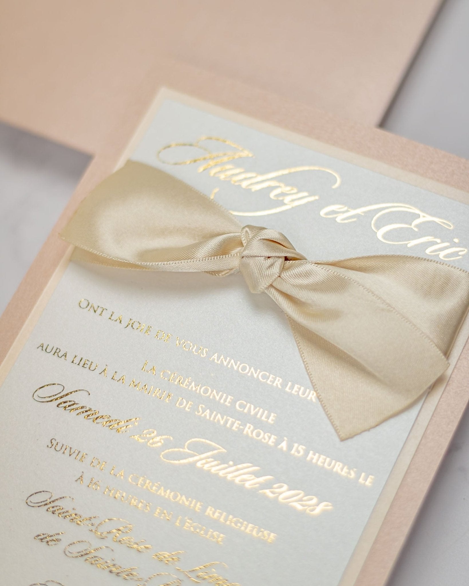 Lisa - Faire - part - Faire - part seul - Sans enveloppe - Luxe Carterie Studio