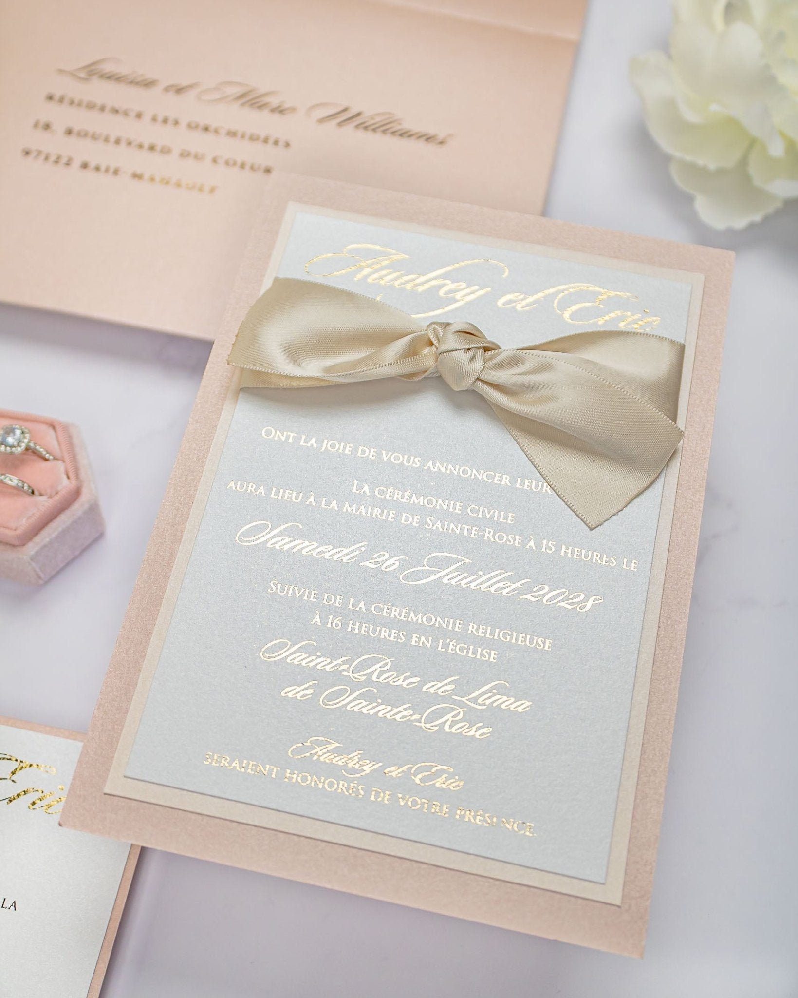 Lisa - Faire - part - Faire - part seul - Sans enveloppe - Luxe Carterie Studio