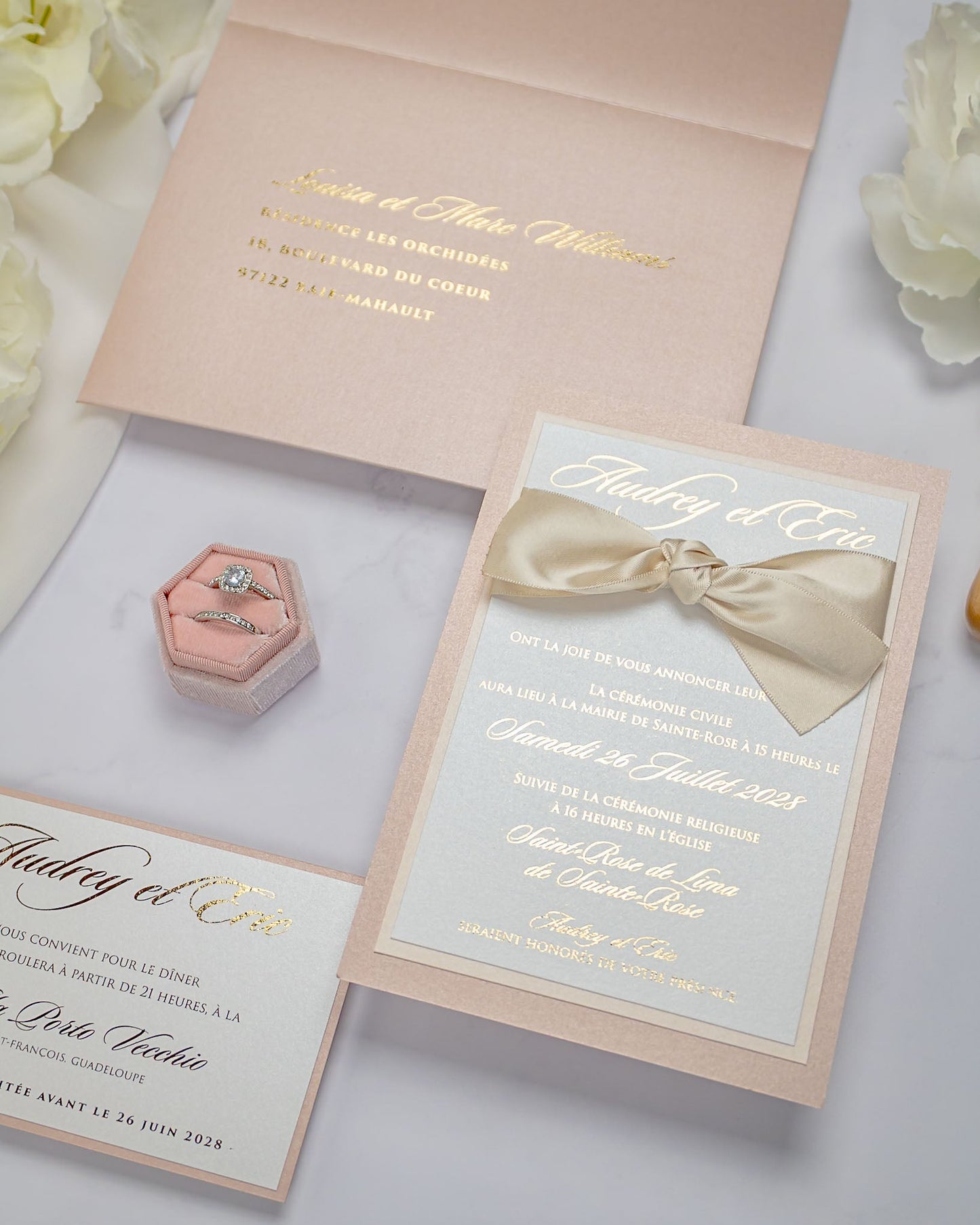 Lisa - Faire - part - Faire - part seul - Sans enveloppe - Luxe Carterie Studio
