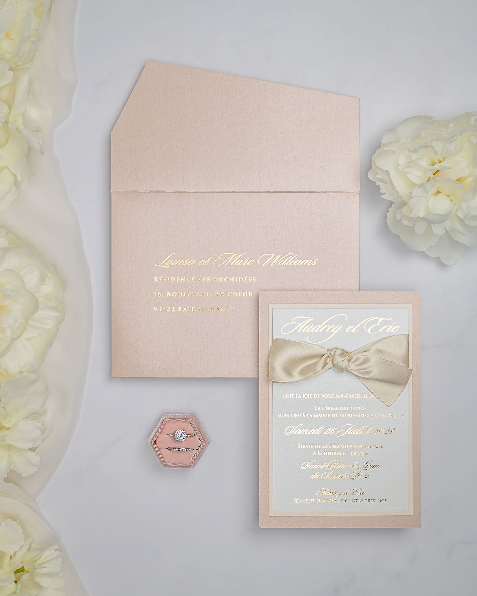 Lisa - Faire - part - Faire - part seul - Sans enveloppe - Luxe Carterie Studio