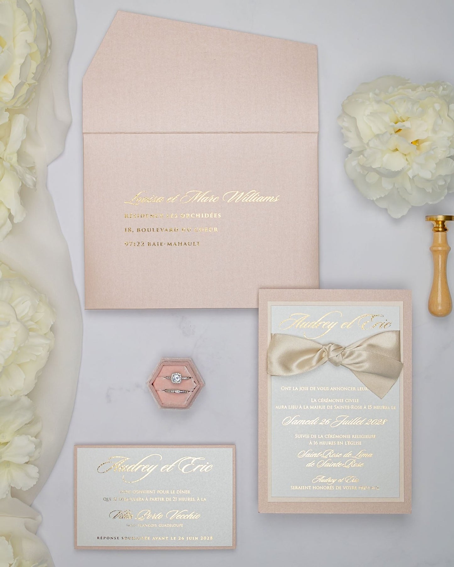 Lisa - Faire - part - Faire - part seul - Sans enveloppe - Luxe Carterie Studio