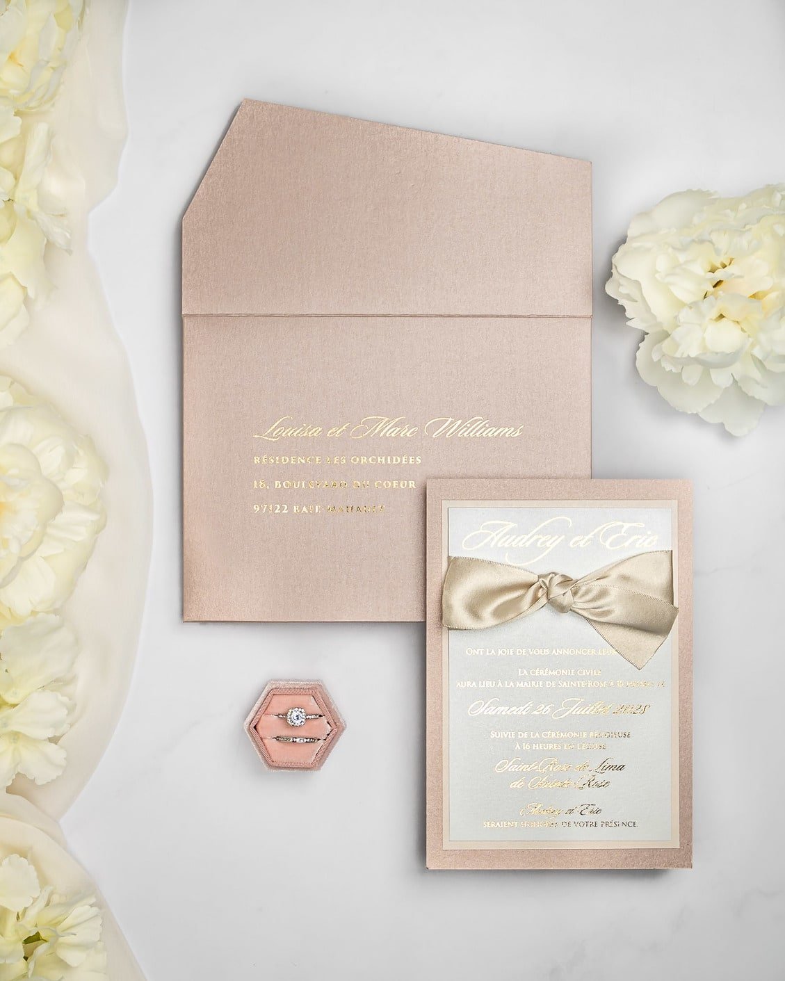 Lisa - Echantillon - Faire - part - Luxe Carterie Studio