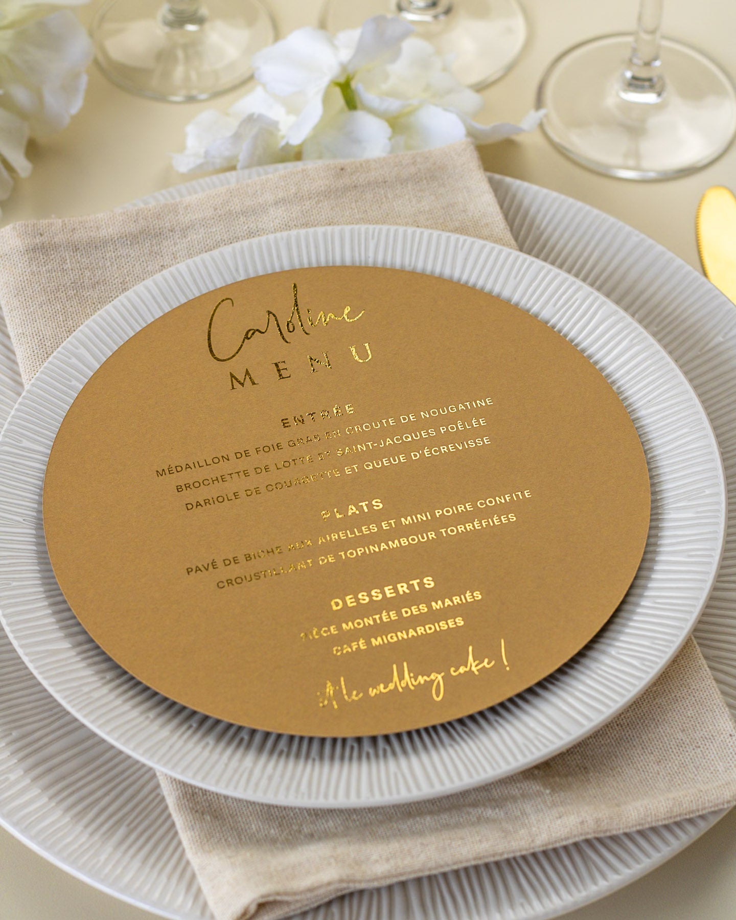 Liv - Menu - Luxe Carterie Studio