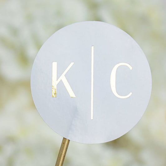 "Lucilla - Sticker" - Faire-part de mariage chic, élégant et romantique avec dorure or - Wedding stationery - Création Luxe Carterie Studio