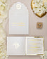 "Luna" - Faire-part de mariage chic, élégant et romantique avec dorure or - Wedding stationery - Création Luxe Carterie Studio