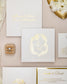 "Luna" - Faire-part de mariage chic, élégant et romantique avec dorure or - Wedding stationery - Création Luxe Carterie Studio