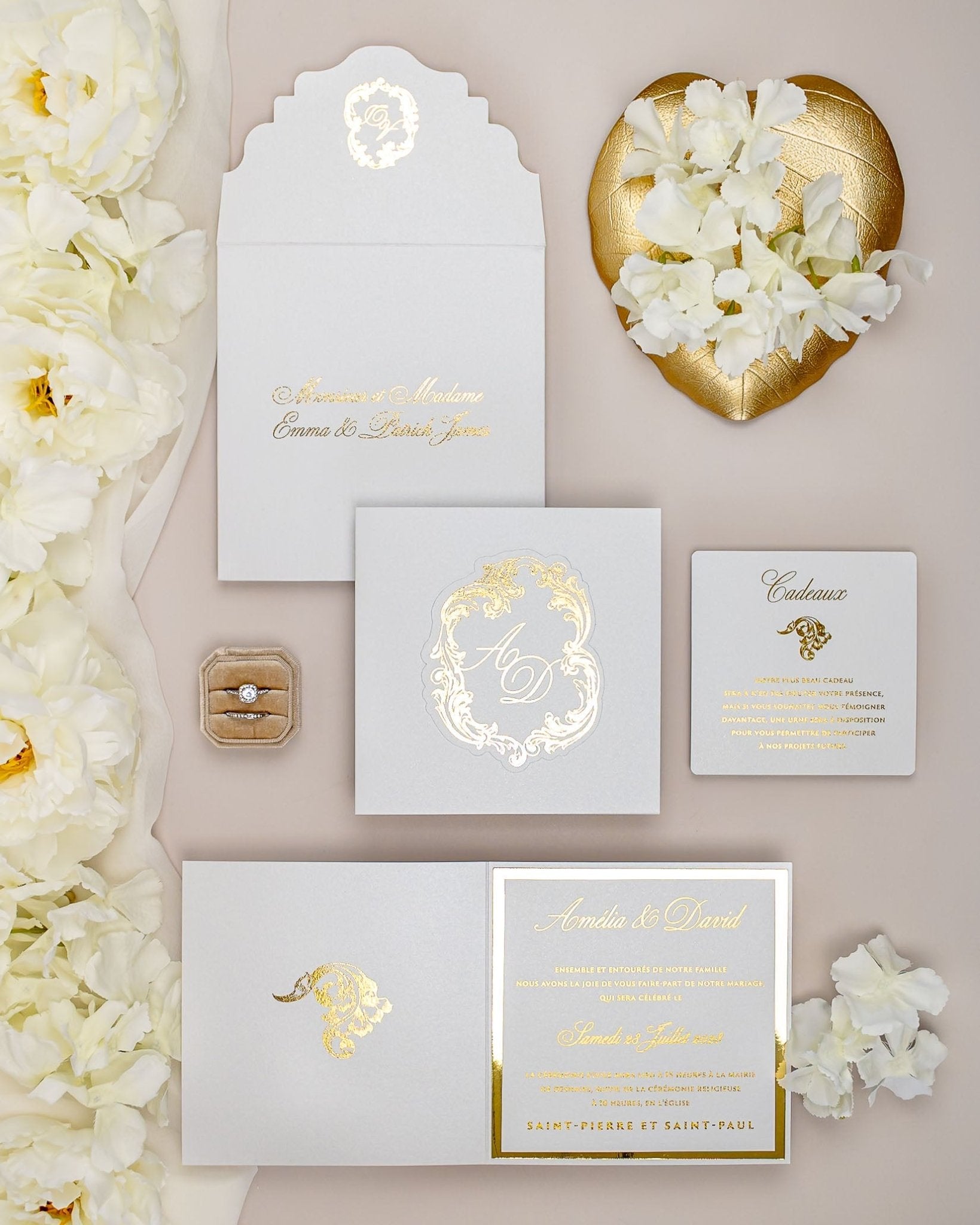 Luna - Faire - part - Faire - part seul - Sans enveloppe - Luxe Carterie Studio