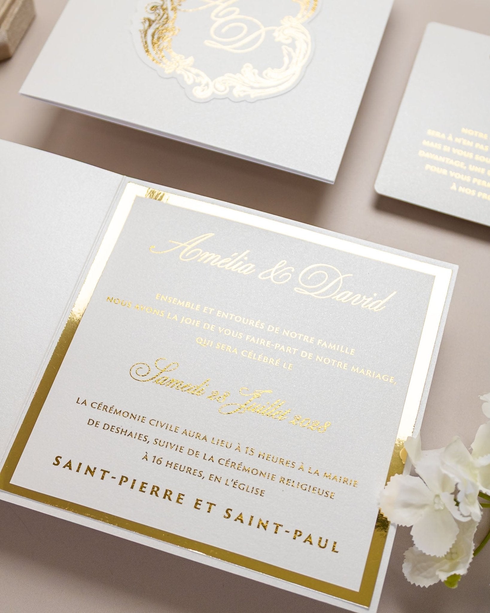 Luna - Faire - part - Faire - part seul - Sans enveloppe - Luxe Carterie Studio