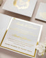 "Luna" - Faire-part de mariage chic, élégant et romantique avec dorure or - Wedding stationery - Création Luxe Carterie Studio