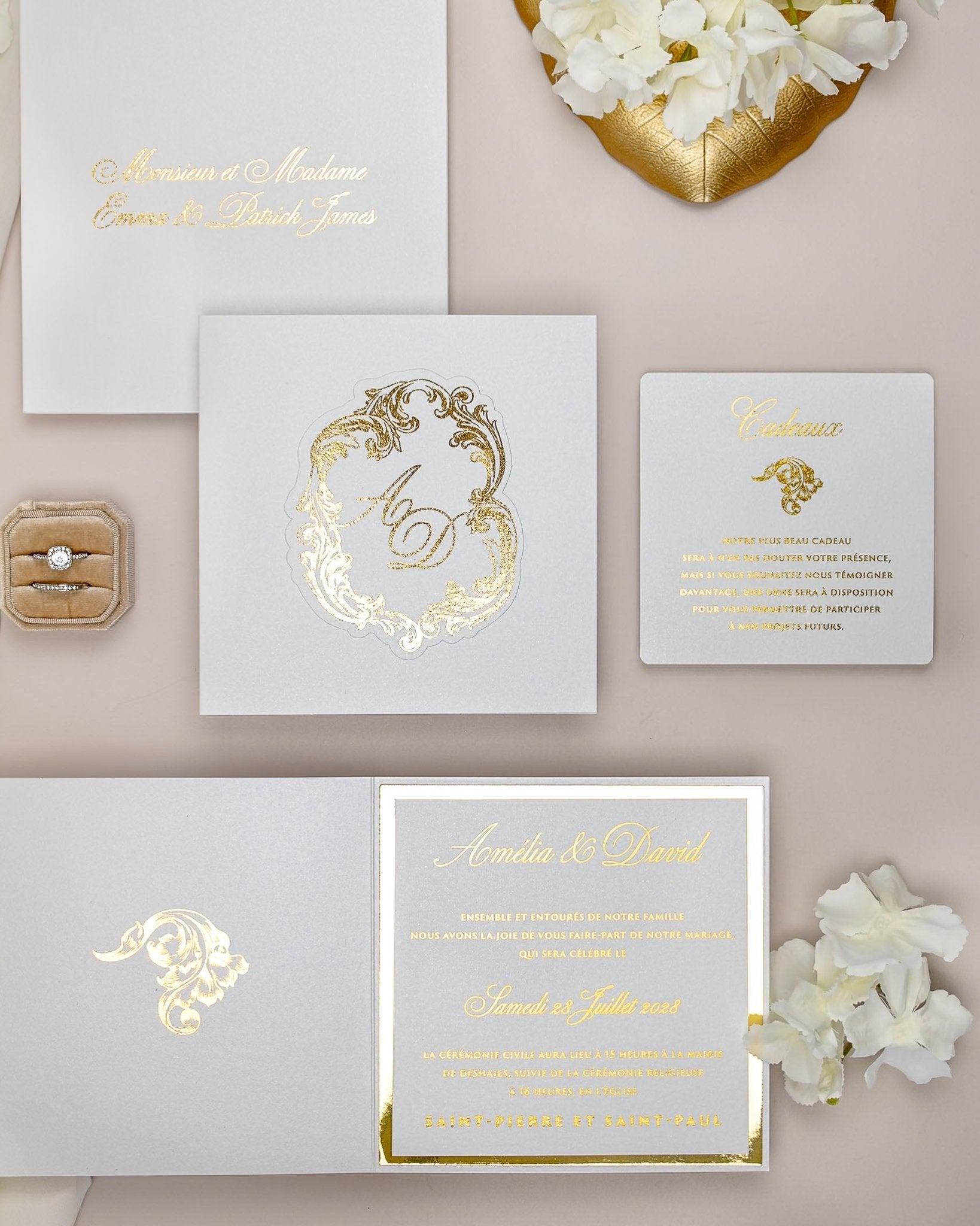 Luna - Faire - part - Faire - part seul - Sans enveloppe - Luxe Carterie Studio
