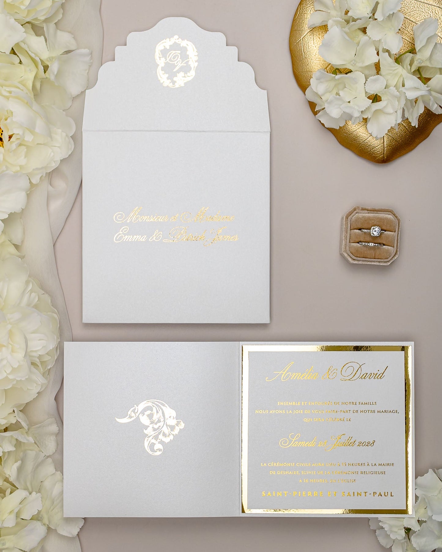 Luna - Faire - part - Faire - part seul - Sans enveloppe - Luxe Carterie Studio