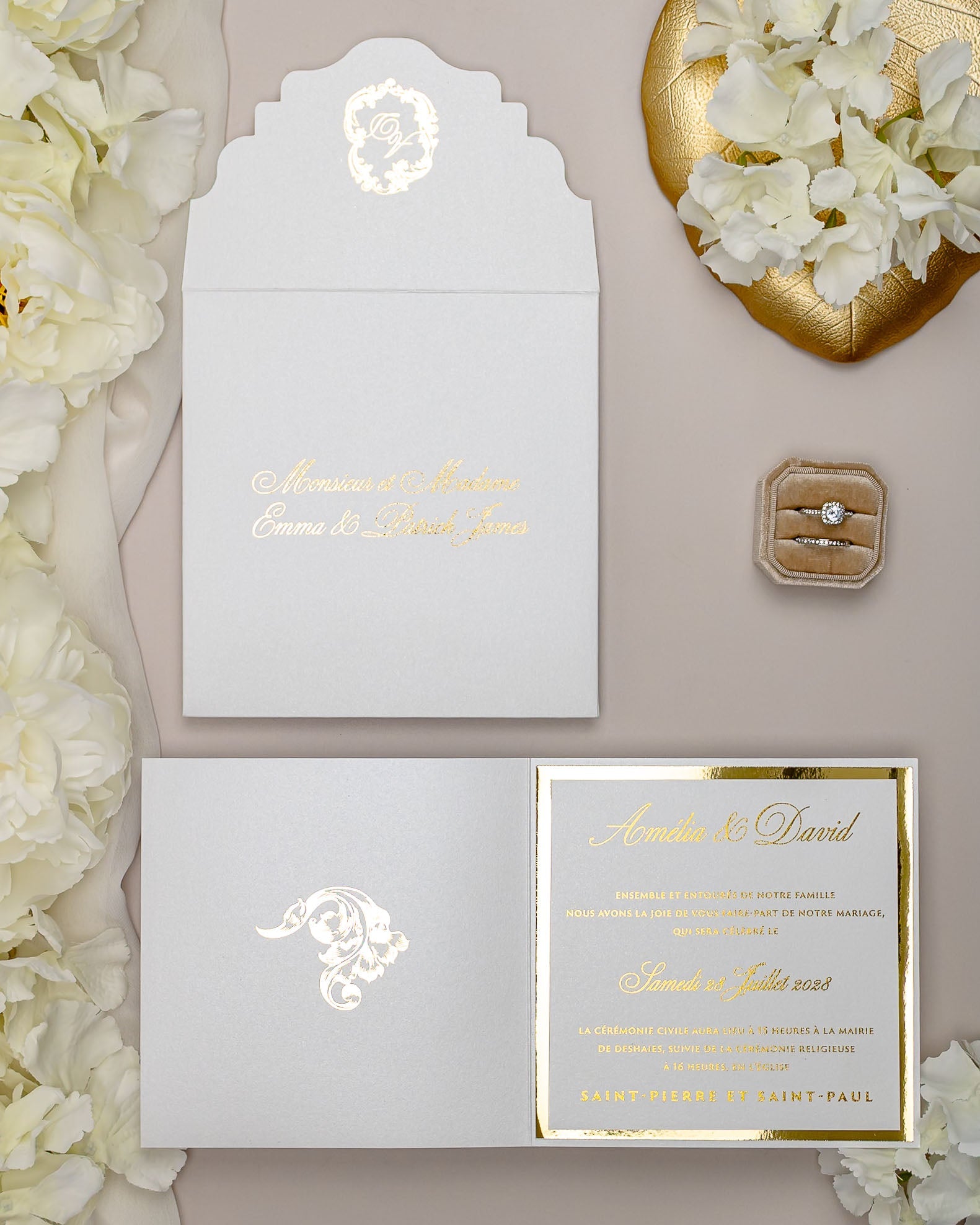 Luna - Faire - part - Faire - part seul - Sans enveloppe - Luxe Carterie Studio