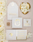 "Luna" - Faire-part de mariage chic, élégant et romantique avec dorure or - Wedding stationery - Création Luxe Carterie Studio