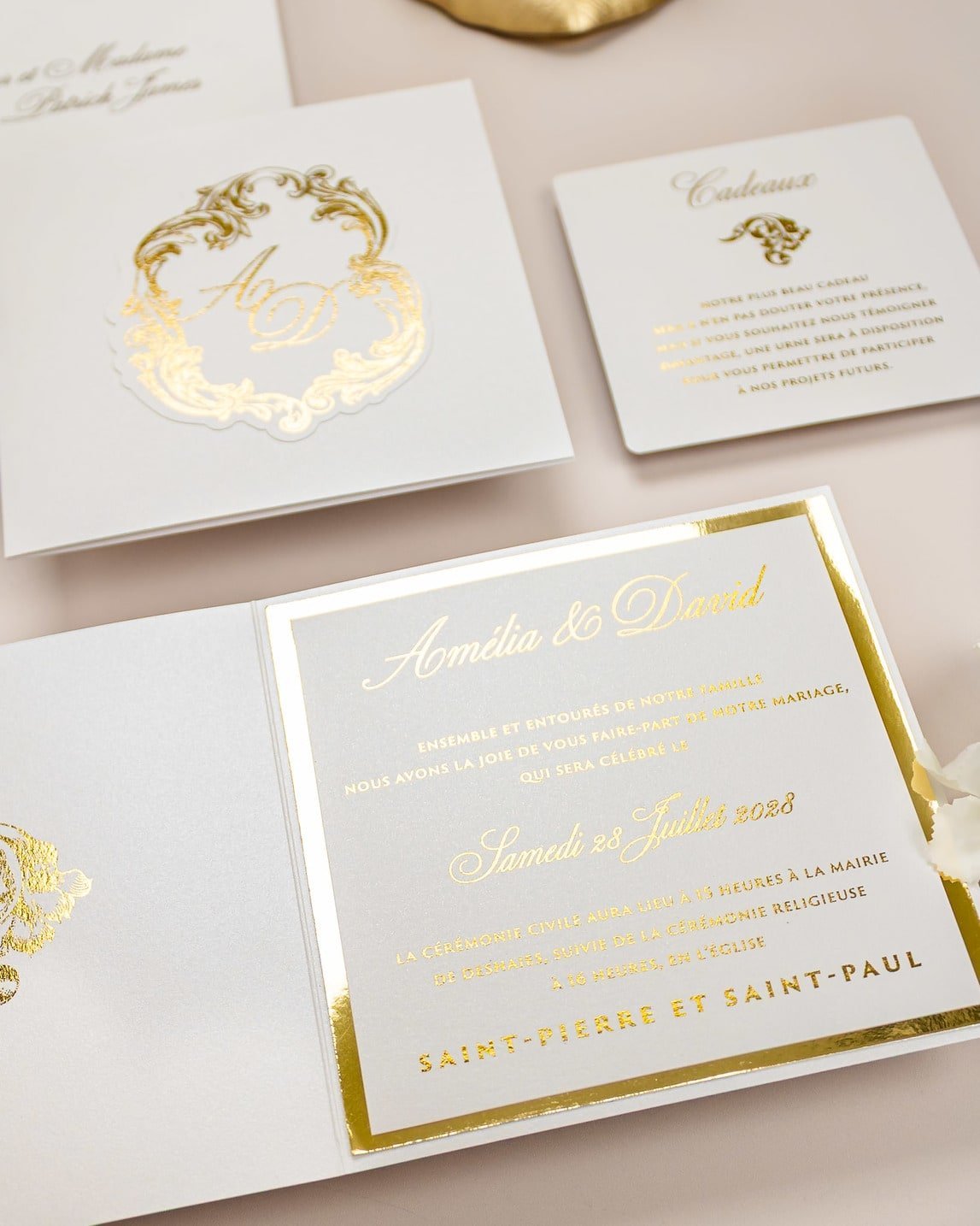 Luna - Echantillon - Faire - part - Luxe Carterie Studio