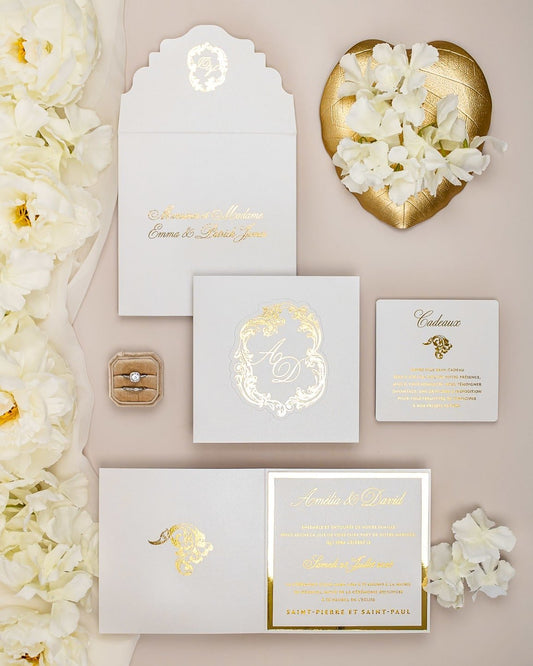 Luna - Echantillon - Faire - part - Luxe Carterie Studio