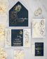"Luz" - Faire-part de mariage chic, élégant et romantique avec dorure or - Wedding stationery - Création Luxe Carterie Studio