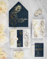 "Luz" - Faire-part de mariage chic, élégant et romantique avec dorure or - Wedding stationery - Création Luxe Carterie Studio