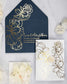 "Luz" - Faire-part de mariage chic, élégant et romantique avec dorure or - Wedding stationery - Création Luxe Carterie Studio