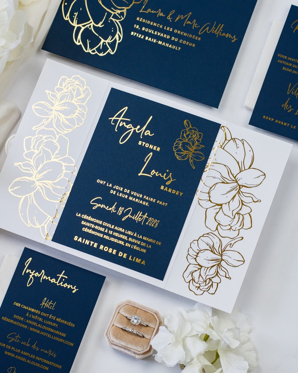 Luz - Echantillon - Faire - part - Luxe Carterie Studio