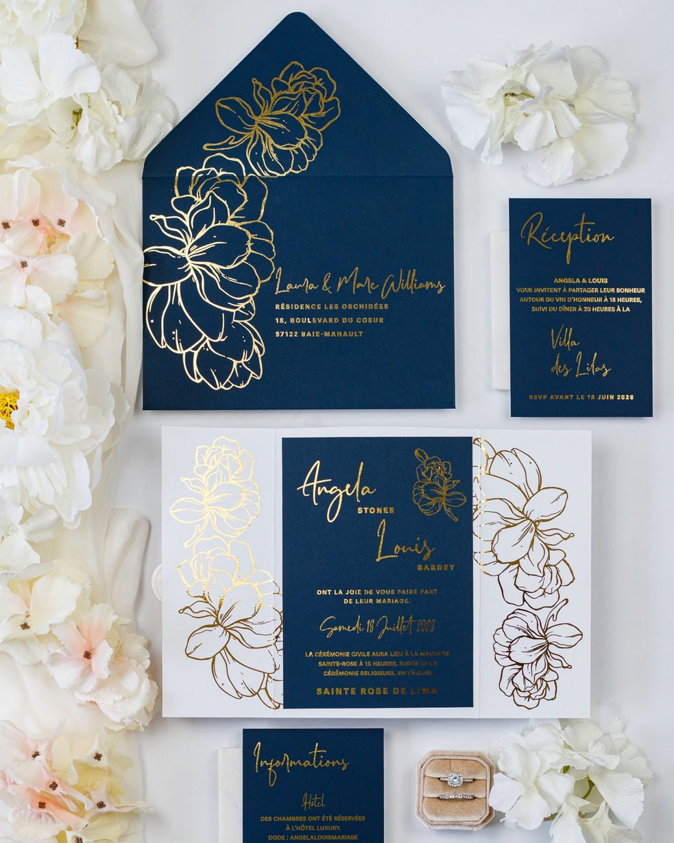 Luz - Echantillon - Faire - part - Luxe Carterie Studio