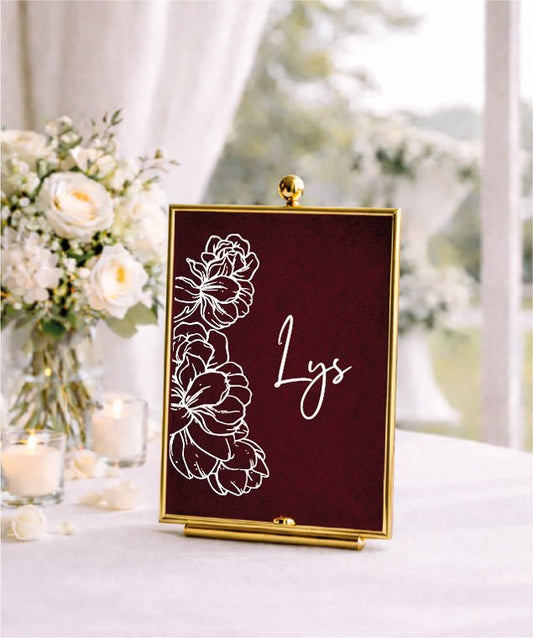 Luz - Nom de table - Nom de table - Luxe Carterie Studio