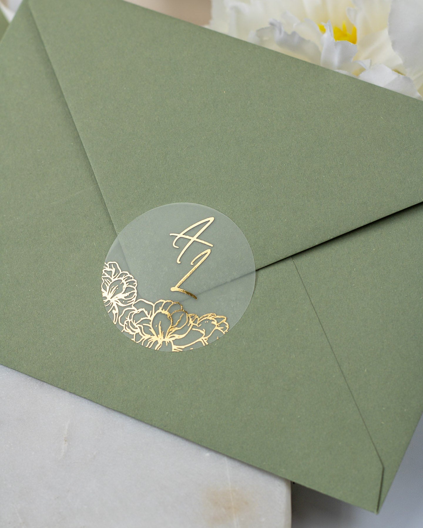 Luz - Sticker (lot de 15) - Stickers étiquettes - 4 cm - Lot de 15 - Luxe Carterie Studio