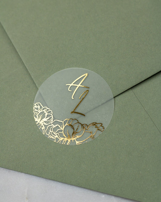 Luz - Sticker (lot de 15) - Stickers étiquettes - 4 cm - Lot de 15 - Luxe Carterie Studio