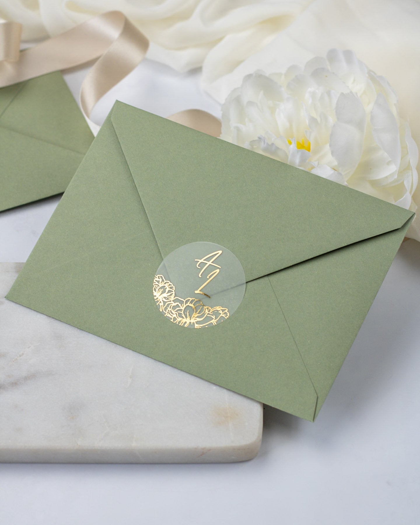 Luz - Sticker (lot de 15) - Stickers étiquettes - 4 cm - Lot de 15 - Luxe Carterie Studio