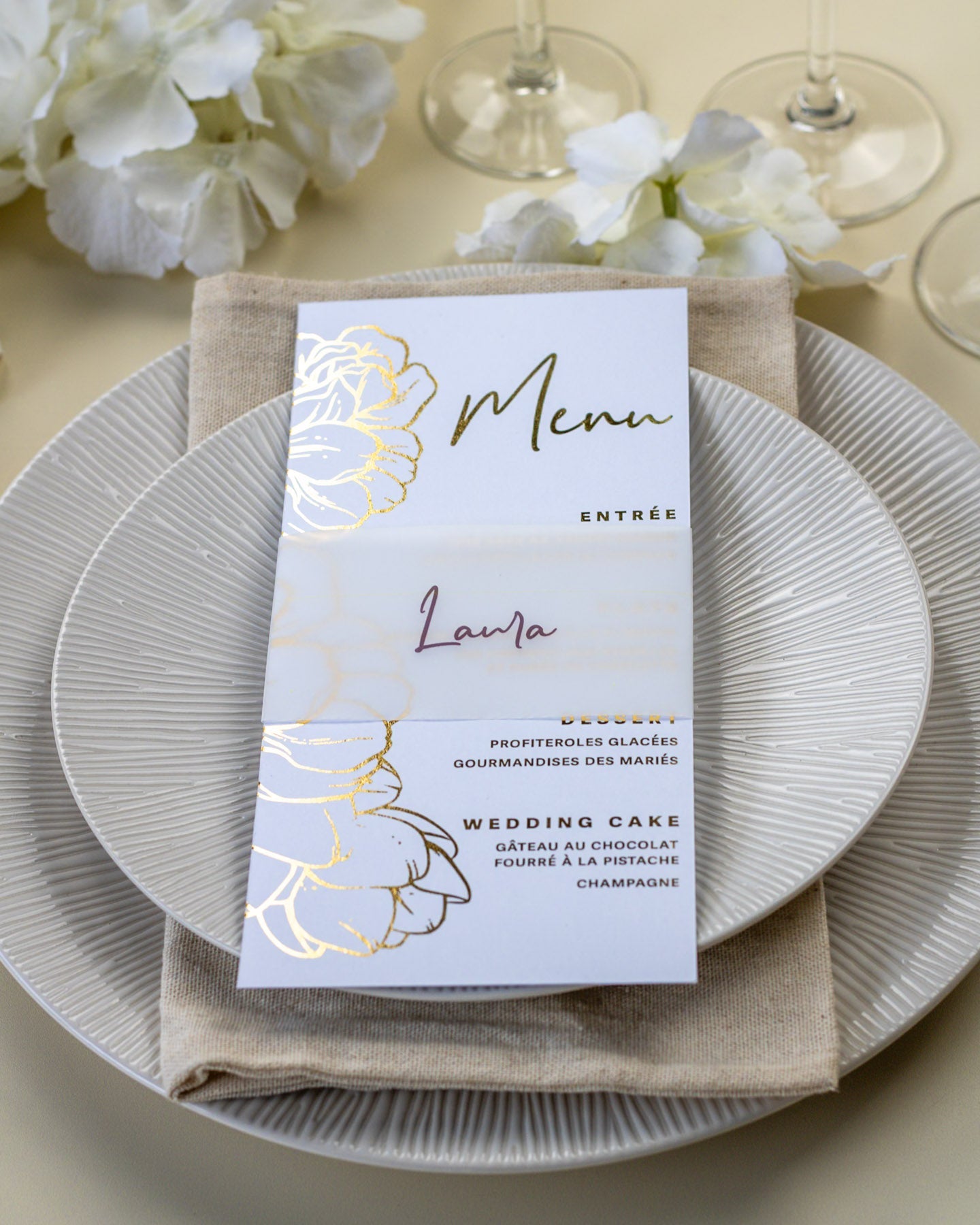 Luza - menu & marque - place - Menu - Luxe Carterie Studio