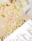 "Lys" - Faire-part de mariage laser cut élégant et romantique avec dorure or - Wedding stationery - Création Luxe Carterie Studio
