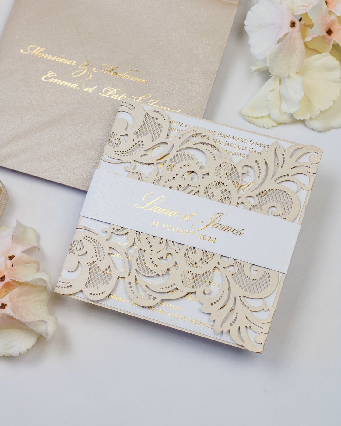 Lys - Echantillon - Faire - part - Luxe Carterie Studio