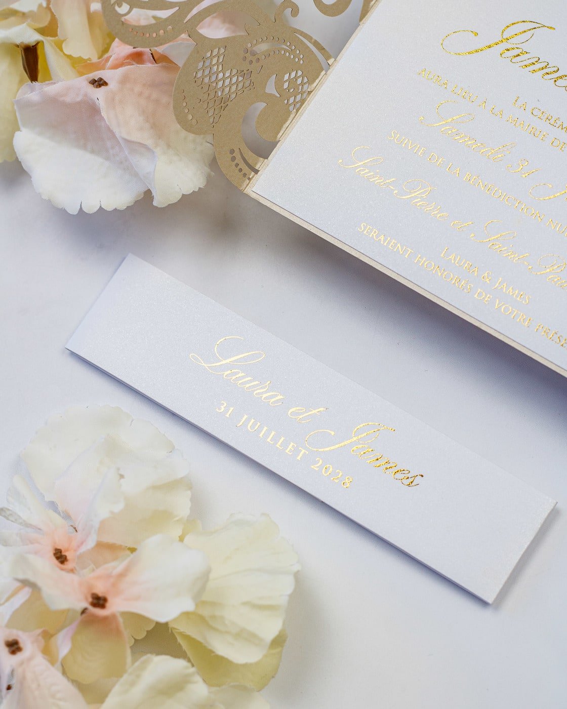 Lys - Echantillon - Faire - part - Luxe Carterie Studio