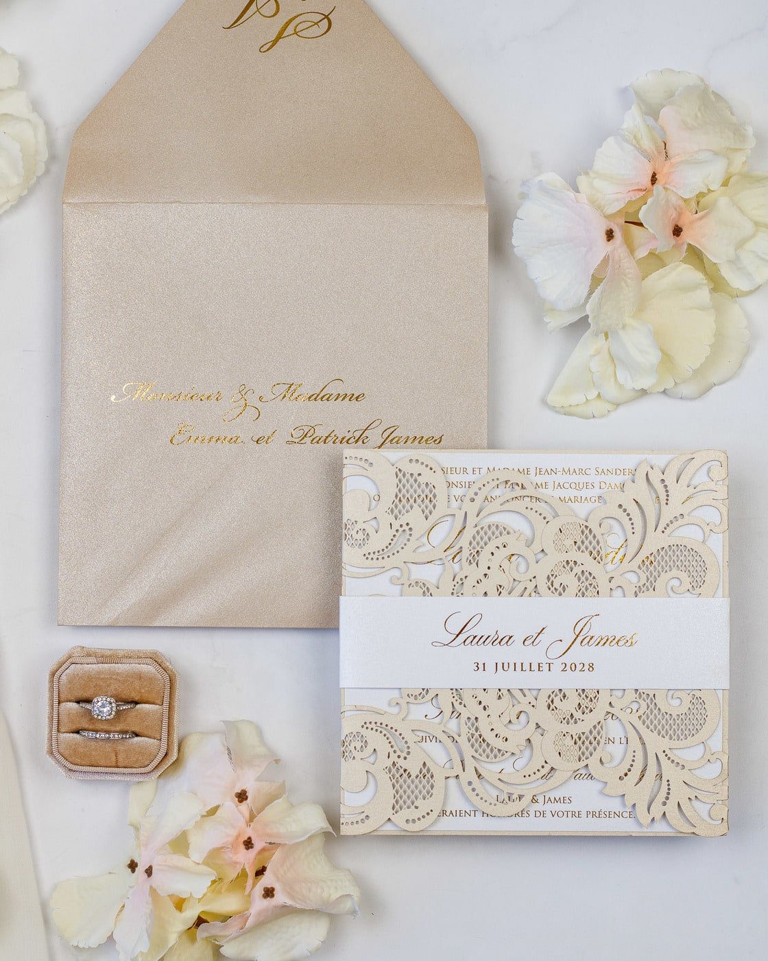 Lys - Echantillon - Faire - part - Luxe Carterie Studio