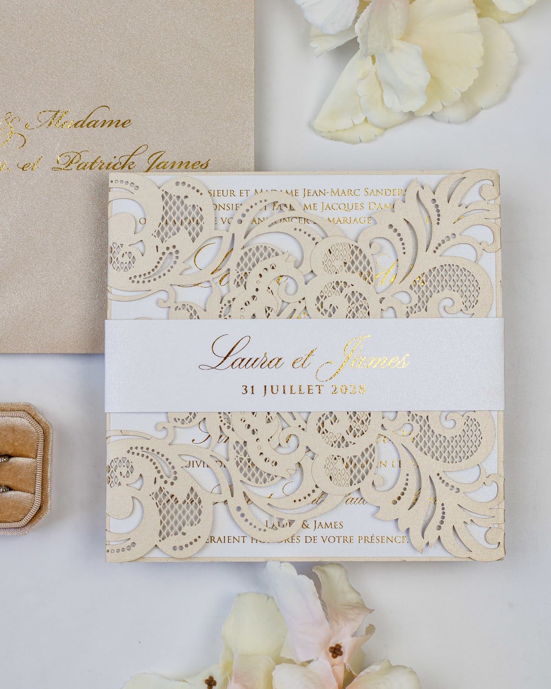 Lys - Echantillon - Faire - part - Luxe Carterie Studio