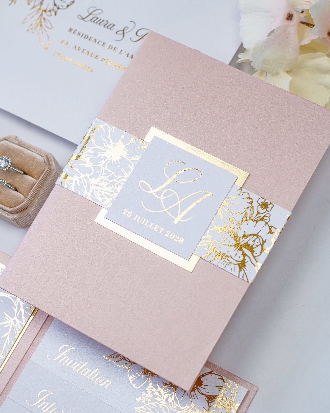 Madeline - Echantillon - Faire - part - Luxe Carterie Studio