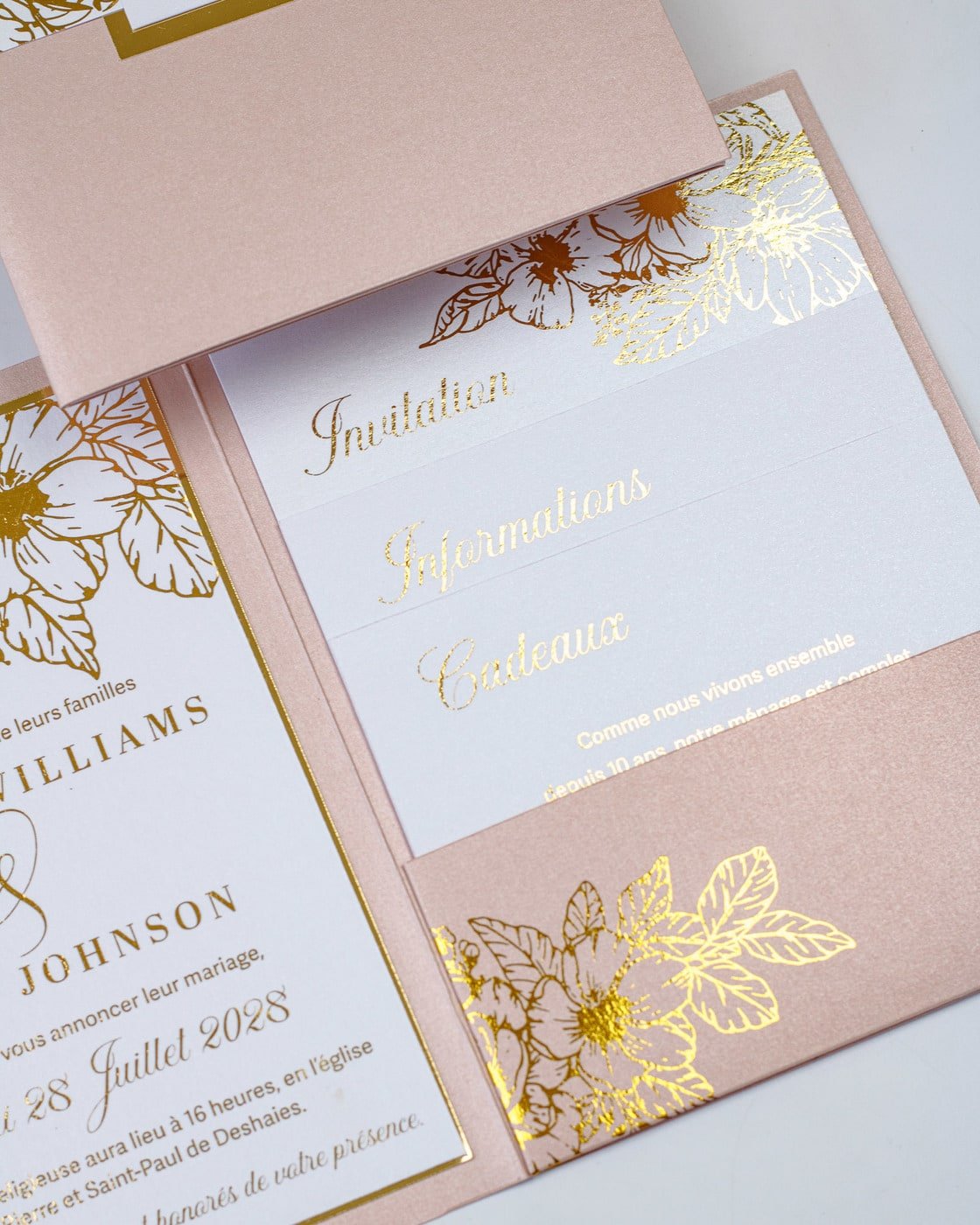 Madeline - Echantillon - Faire - part - Luxe Carterie Studio