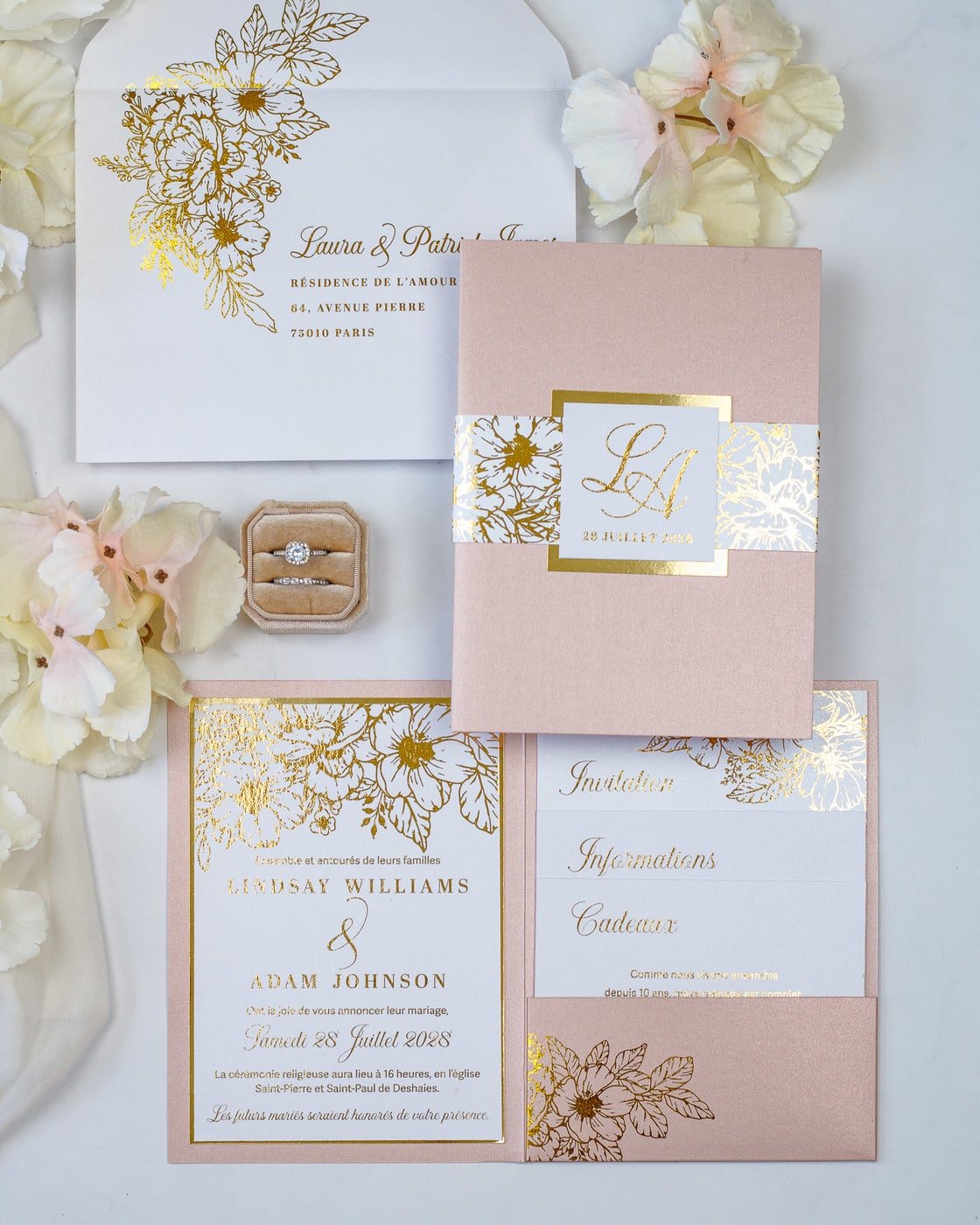 Madeline - Echantillon - Faire - part - Luxe Carterie Studio