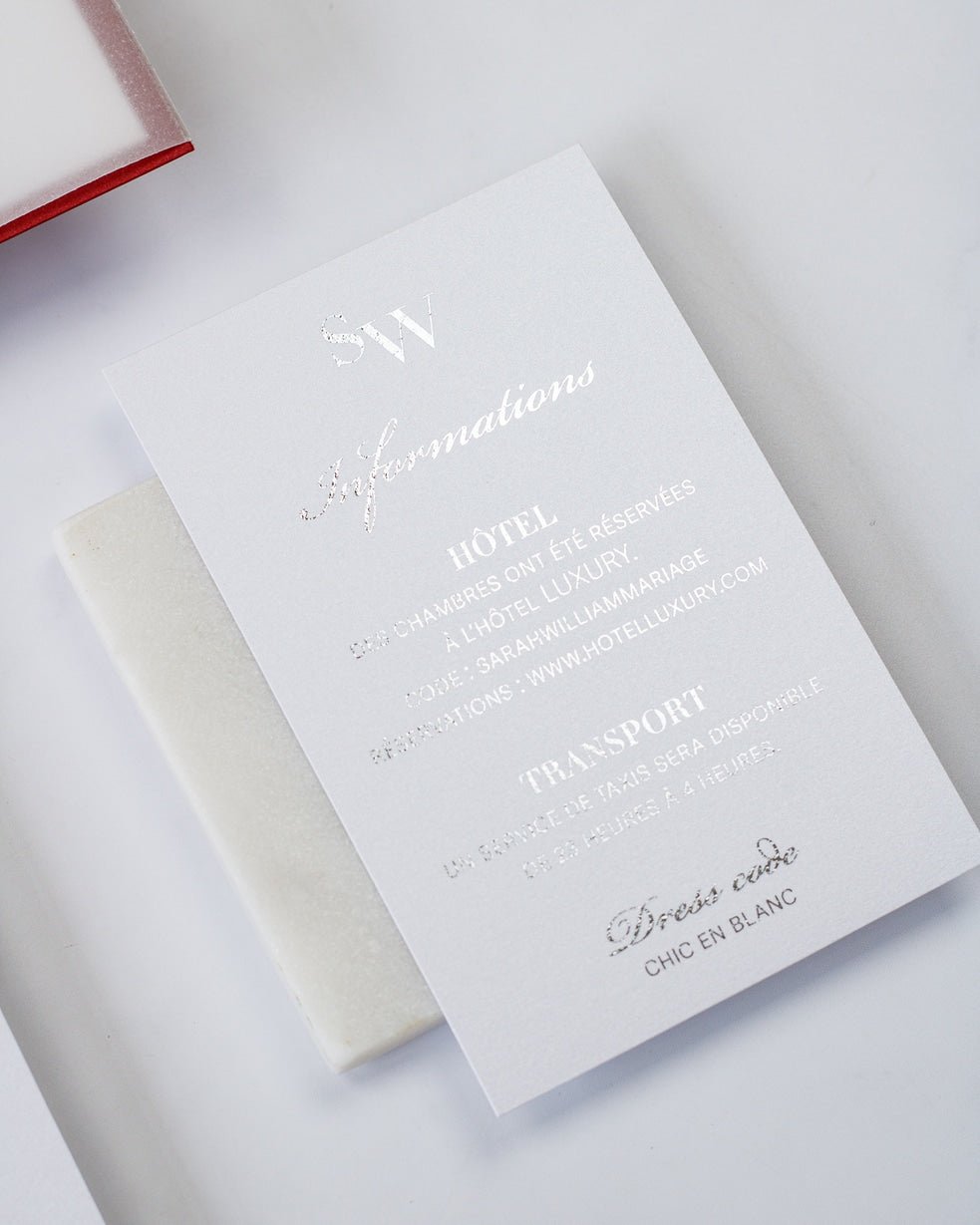 Maeva - Echantillon - Faire - part - Luxe Carterie Studio