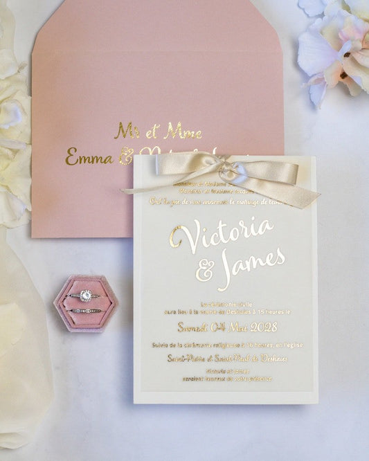 Manon - Faire - part - Faire - part seul - Sans enveloppe - Luxe Carterie Studio