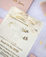 "Manon" - Faire-part de mariage chic, élégant et romantique avec dorure or - Wedding stationery - Création Luxe Carterie Studio
