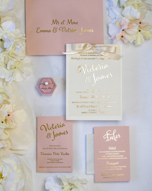 Manon - Faire - part - Faire - part seul - Sans enveloppe - Luxe Carterie Studio