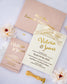 "Manon" - Faire-part de mariage chic, élégant et romantique avec dorure or - Wedding stationery - Création Luxe Carterie Studio