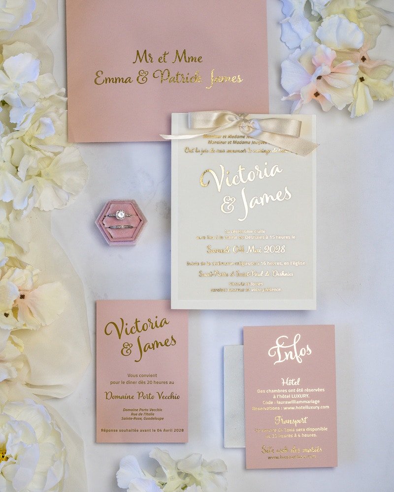 Manon - Echantillon - Faire - part - Luxe Carterie Studio
