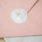 "Manon - Sticker" - Faire-part de mariage chic, élégant et romantique avec dorure or - Wedding stationery - Création Luxe Carterie Studio