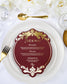 "Mara" - Menu de mariage chic et élégant avec dorure or pour réception de mariage – Papeterie de mariage - Wedding stationery - Création Luxe Carterie Studio