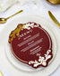 "Mara" - Menu de mariage chic et élégant avec dorure or pour réception de mariage – Papeterie de mariage - Wedding stationery - Création Luxe Carterie Studio