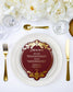 "Mara" - Menu de mariage chic et élégant avec dorure or pour réception de mariage – Papeterie de mariage - Wedding stationery - Création Luxe Carterie Studio