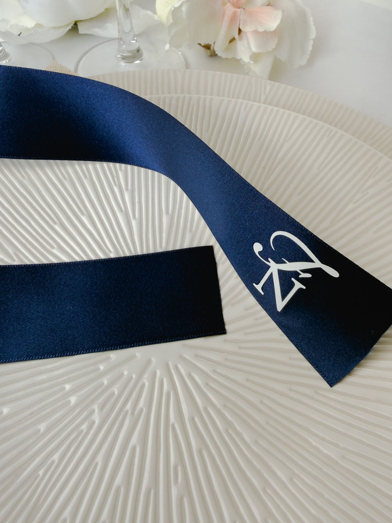 Lucia - Ruban satin Marque-place